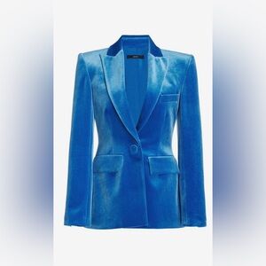 Alex Perry Carington blue velvet blazer UK8 (US4)